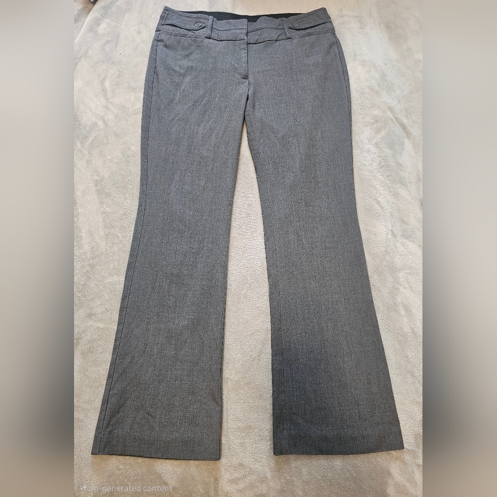 Candie's Mid-Rise Dress Pants Womens 11 Gray Marilyn Bootcut Career Work